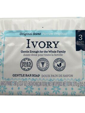 3 Pack Ivory Soap Personal, Gentle Bar Soap Original Scent 3.1 Oz NEW